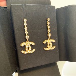 CHANEL New 2020 Runway Rare Crystal CC Dangle